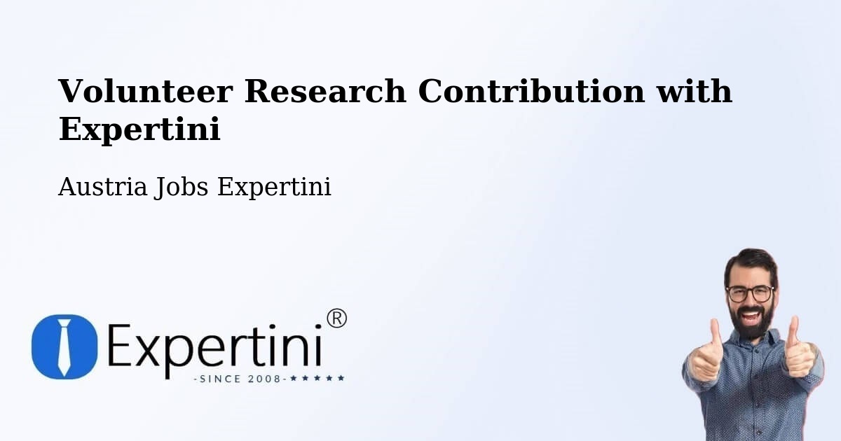 Volunteer Research Contribution Program – Röns - Austria Jobs Expertini